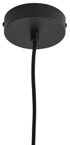 Design függőlámpa fekete szivárványos üveggel 35 cm - Mallon