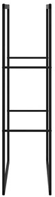 tűzifa állvány Fekete 55x30x116 cm Acél