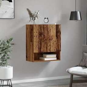 Fali Szekrény Falra szerelhető Öreg fa 60 x 31 x 70 cm Faanyag