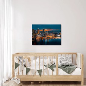 Éjszakai város képe (70x50 cm)
