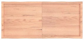 világosbarna kezelt tömör asztallap 140x60x(2-4) cm