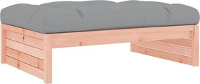 vidaXL tömör duglászfenyő kerti lábzsámoly párnával 120x80 cm