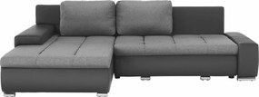 Sarokülőgarnitúra, szürke, TRAMP