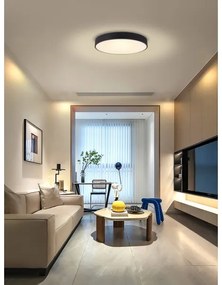 Immax NEO 07202L-LED Dimmelhető mennyezeti lámpa RONDATE 53W/230V fekete Tuya + távirányító