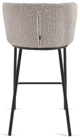 Világosszürke bárszék (ülésmagasság 65 cm) Ciselia – Kave Home