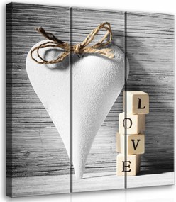 Vászonkép 90x100 Szerelem szív Love romantika gyengédség ajándék otthon