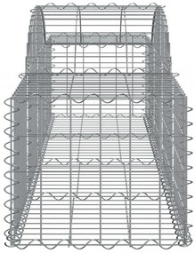 13 db íves horganyzott vas gabion kosár 200x50x40/60 cm