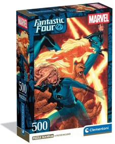 A Fantasztikus 4-es Flame 500 db-os Compact puzzle Clementoni