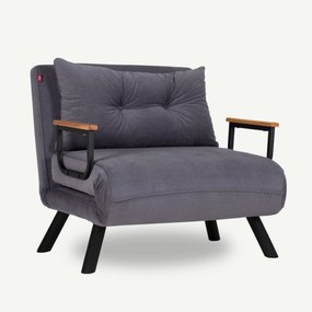 Széthúzható fotel Sandy (szürke). 1062304