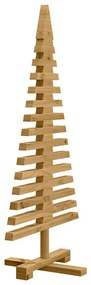 Fából készült Karácsonyfa állvánnyal Barna 90 cm Tömör fenyőfa