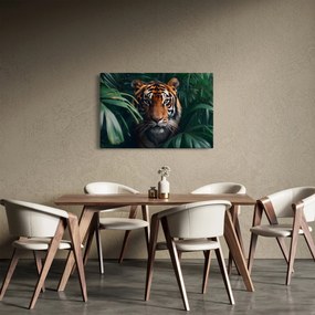 Kép - Egy tigris portréja a dzsungelben (90x60 cm)