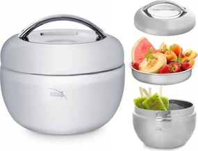 Termomisa Ebéd termosz Acél Ételtároló termosz 0,8