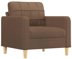 barna szövet kanapéfotel 60 cm