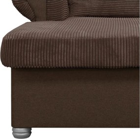 Sötétbarna kordbársony heverő Lord – Ropez