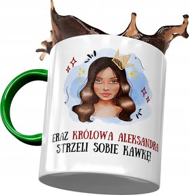 Zöld Bögre Alexandra Barátnő Feleség Nyomtatott Fotóval