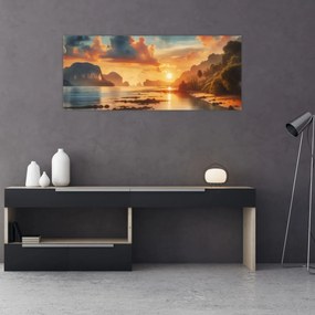 Kép - Kilátás a partról (120x50 cm)