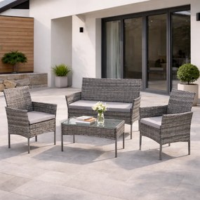 Avenberg GRANDE 7-részes kerti bútor szett - szürke