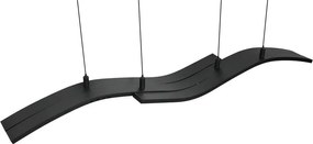 Matt fekete fém LED dimmelhető függőlámpa távirányítóval Spider – Trio Select