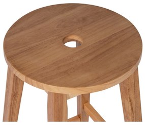 Natúr színű kaucsukfa bárszék (ülésmagasság 75 cm) Club – Bonami Essentials