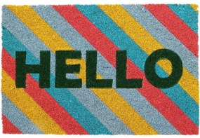 Hello kókusz lábtörlő colour, 39 x 59 cm