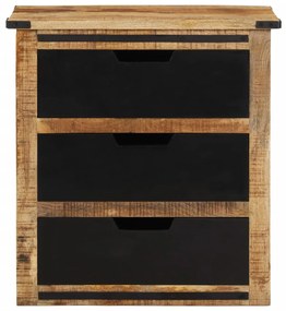 tömör mangófa tálalószekrény 3 fiókkal 55 x 35 x 60 cm