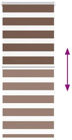 zebrafüggönnyel barna szövetszélesség 50,9 cm poliészter