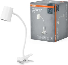 Osram - DESK LINE asztali lámpa csíptetővel 1xGU10/9W/230V fehér