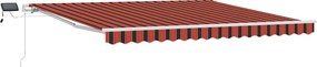 vidaXL Napernyő Antracit 350 x 250 x 165 cm Pamut és Alumínium