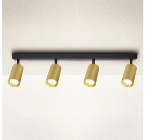Brilagi - Spotlámpa SELE GOLDEN 4xGU10/30W/230V fekete/arany WO-C7-OEM
