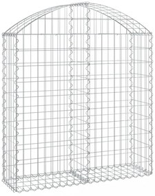 íves horganyzott vas gabion kosár 100x30x100/120 cm