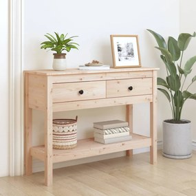 tömör fenyőfa tálalóasztal 100 x 35 x 75 cm