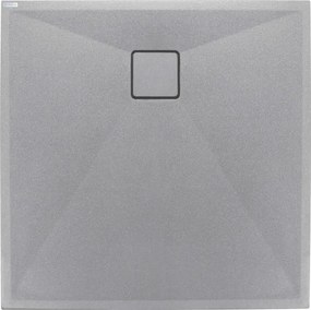 Correo gránit zuhanytálca metálszürke_90x90