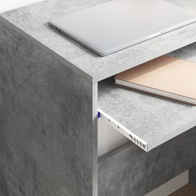 Számítógépes Asztal Betonkék Forgácslap Beton Asztal