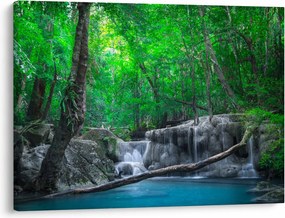 Kép - Erawan vízesés, Kanchanaburi, Thaiföld (70x50 cm)