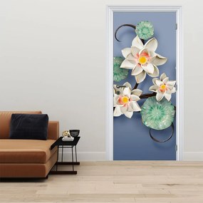 Fotótapéta ajtóra - Tavirózsa (95x205cm)