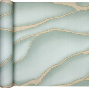 Design tapéta Nagy zöld grafika, mint a márvány