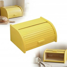 Kenyértartó Fa Kenyértartó/doboz nagy sárga 40x29x18cm konyhai