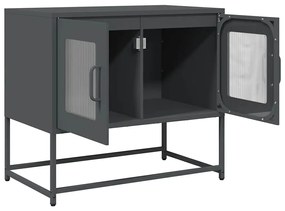 antracitszürke hidegen hengerelt acél TV-szekrény 68x39x60,5 cm