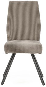 Világosszürke kordbársony étkezőszék szett 2 db-os Anibal – Marckeric