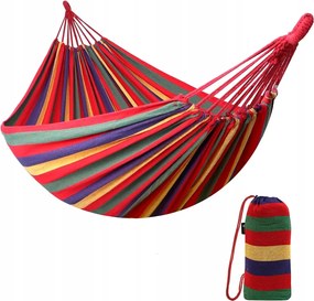 Kerti Függőágy Turista Hinta Egyszemélyes Táska Erős 80x200cm