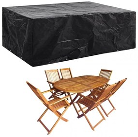 Takaróponyva kerti bútorra, 8 fűzőlyukkal, 242 x 162 x 100 cm