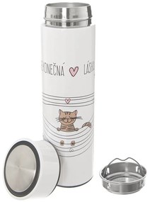 Fehér termosz 400 ml – Orion