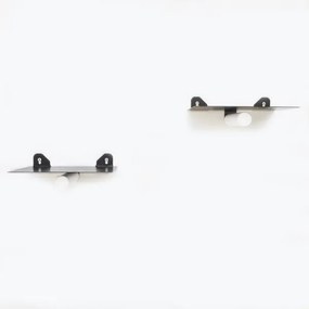 KÉSZLET 2x Fali polc 15x21 cm fekete/fehér