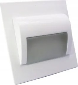 Lépcsővilágító alu Fehér 12V Led 1,2W Fi60 Hideg fehér szín