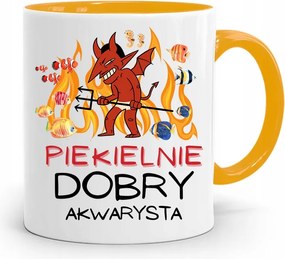 Akvarista Bögre Sárga Születésnapi Ajándék fényképes nyomtatással