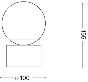 Ideal Lux - LED Asztali lámpa PERLAGE 1xG9/3W/230V arany/fehér