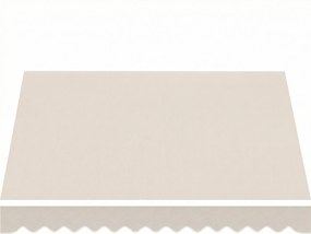 Outsunny napellenző huzat díszszegéllyel, vízlepergető, nagy sűrűségű 280 g/m² poliészter, UPF 50+, illeszkedik 3,5 x 2,5 m – krém | Aosom