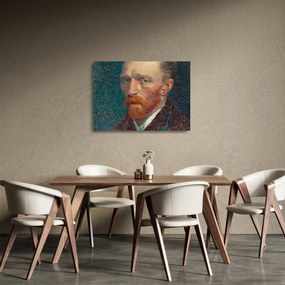 Üveg kép -  Vincent van Gogh, Self-Portrait, reprodukciók (70x50 cm)