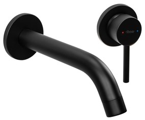 Rea Owen, rejtett mosdócsaptelep + BOX rögzítőrendszer, fekete matt, REA-B5332