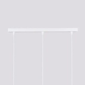 Sollux SL.1537 - Csillár zsinóron KARBON 3xGU10/10W/230V fehér